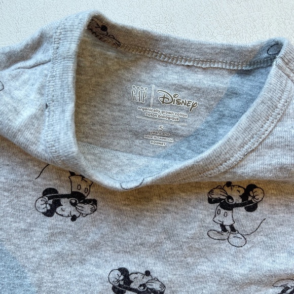 Disney Mickey Mouse 100% Organic Cotton PJ Set 5Y - Picture 3 of 6